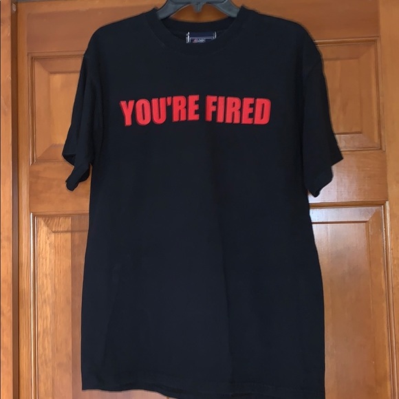 NBC Men’s M SS You’re Fired Apprentice Black T - Picture 1 of 4